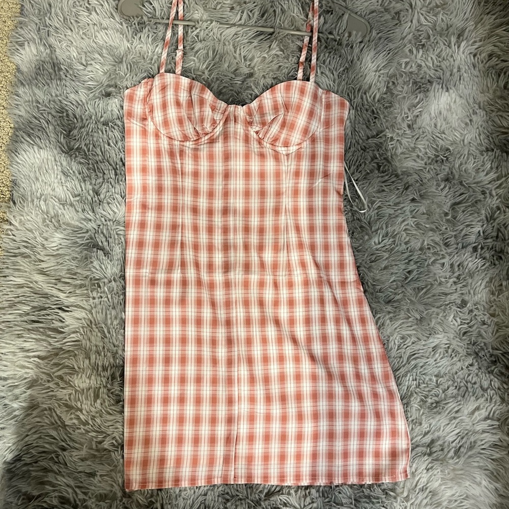 Princess Polly Pink Plaid Mini Dress
